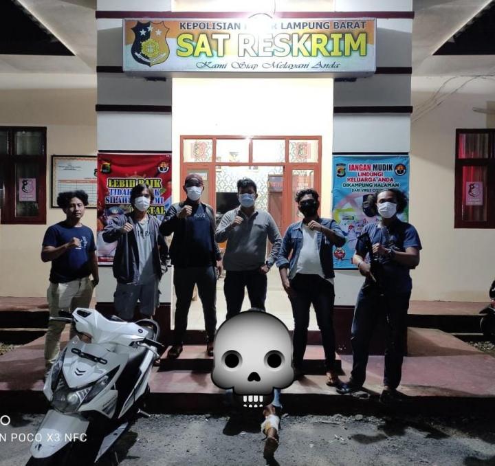 Maling Motor Di Lampung Barat, Satu Warga Waykanan Dibekuk Team Tekab 308